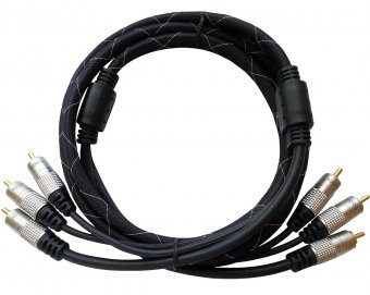 Cablu 3 X RCA - 3 X RCA 1.5 m Profesional