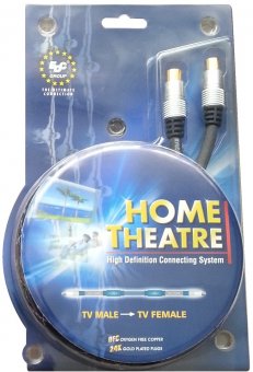 Cablu TV / RF cu mufe mama - tata 3m 