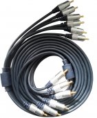 Cablu profesional 6 x RCA - 6 X RCA 3M
