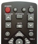 Telecomanda AKB36086223 pentru sistem audio, CD Player LG XA14, XA16, XA64