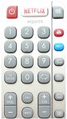Telecomanda originala SHARP AQUOS, SHW/RMC/0116N (RF) 