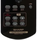 Telecomanda SHARP SOUND BAR SYSTEM HT-SB200, RRMCGA177AWSA