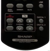 Telecomanda soundbar SHARP HT-SB300, RRMCGA178AWSA